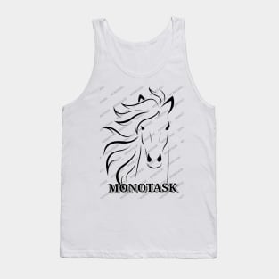 Beautiful and simple horse artwork by MONOTASK Tank Top